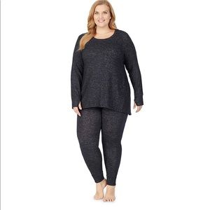 🛍 Cuddl Duds Women’s Soft Knit 2 piece pajamas/sleepwear/loungewear (B5)